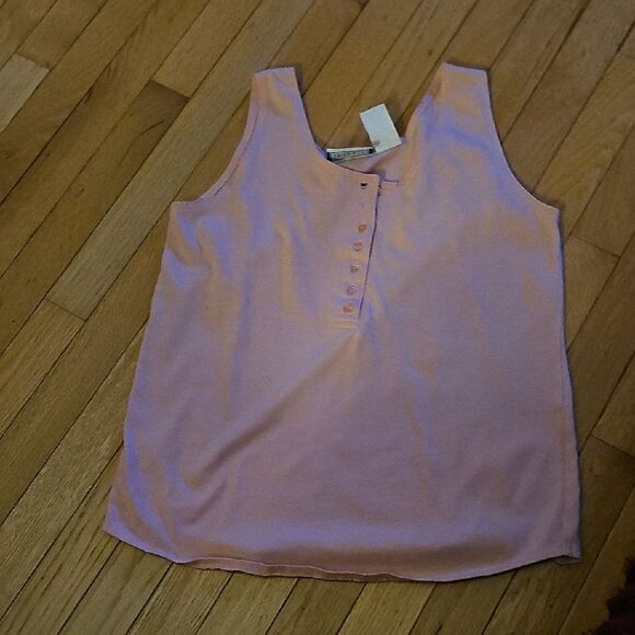 Women’s Erika Casual Pink Tank Cotton Blend Size Small - Picture 1 of 3
